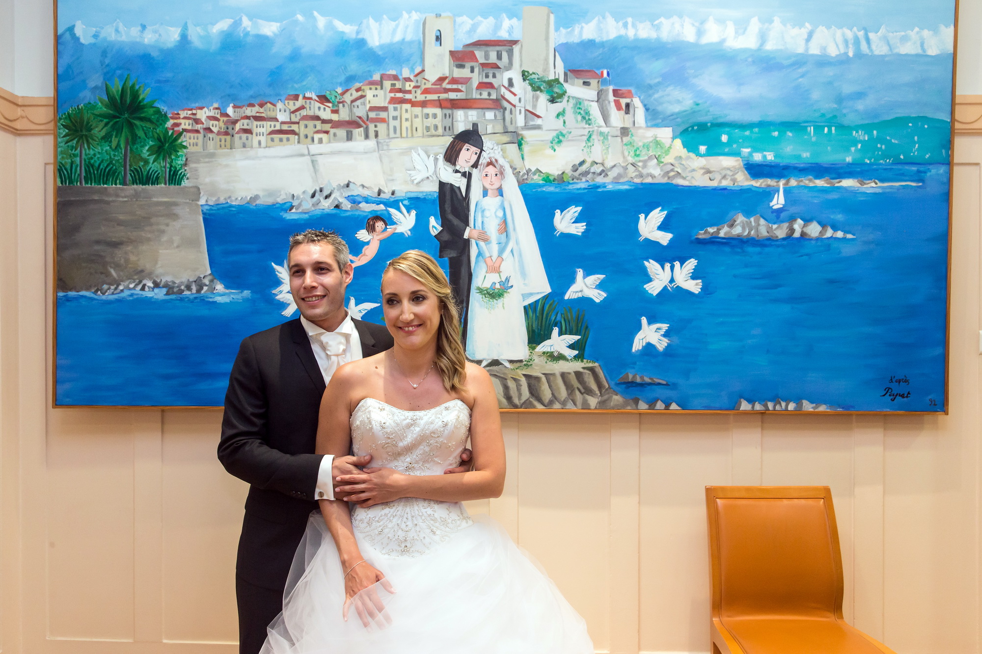 Le Mariage de Delphine et Franck, la Mairie, Antibes, PlanetGFX